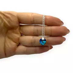 CONJUNTO PLATA ITALIANA DIJE CORAZON SWA + CADENA SINGAPUR O VENECIANA - comprar online