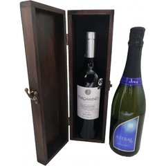 Caja Estuche Madera Para 1 Vino - tienda online