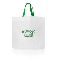 Eco Bolsa 45x40x10 Blanca Con Manijas Color