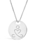 Pingente Yoga Com Amor/ Linha In Motion/ Ouro Branco