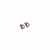 brinco oval em hyceram vermelho com topazio azul - Lu Cachem