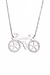 Colar Bike Speed em ouro branco com diamantes