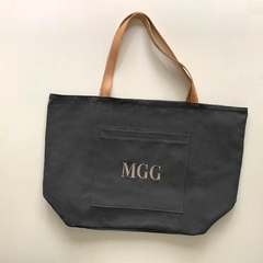 BOLSO LONA CON MONOGRAMA - MONOGRAM