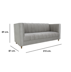 Sofá Elegance Vicenza Ivory - Ganza Muebles