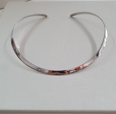 Choker aro ródio branco