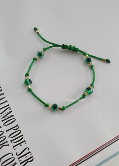 Pulseira Olho Grego Verde