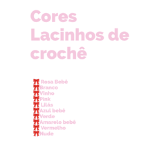 Kit de Laços Crochê PP- 4 unidades - comprar online