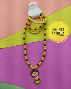 Kit colar e pulseira Bela (PRONTA ENTREGA)