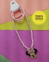 Kit colar e pulseiras Minnie (PRONTA ENTREGA)