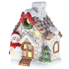 Mini Casa boneco de Neve com Led