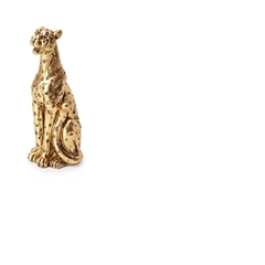 Leopardo em Poliresina Dourado - comprar online