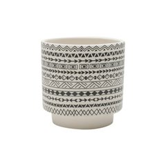 Cachepot Cerâmica Aztec Native Branco