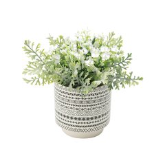 Cachepot Cerâmica Aztec Native Branco - comprar online