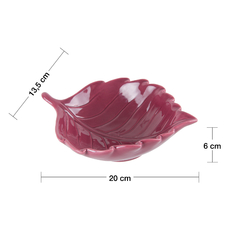 Folha Decorativa Cerâmica 20x14x6cm na internet