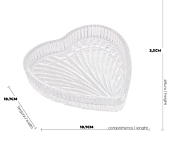 Petisqueira de Cristal Coração na internet