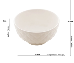 Bowl de Porcelana Diamond Branco na internet