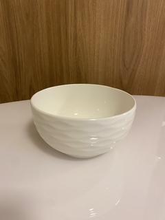 Bowl de Porcelana Diamond Branco - rodecora