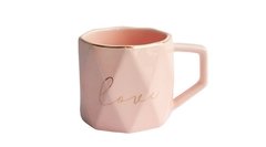 Caneca Love com borda Dourada na internet