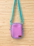 Mini Shoulder Bag Silicone - Happy Lilás na internet