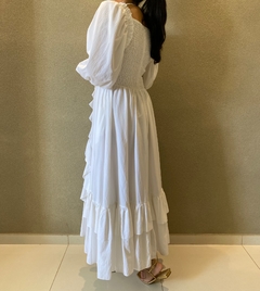 VESTIDO BRANCO AMARANTE - LARA BRECHÓ