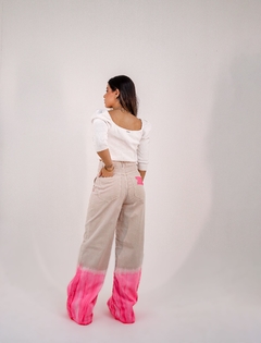 CALÇA WIDE LEG BARRA TIE DYE - loja online