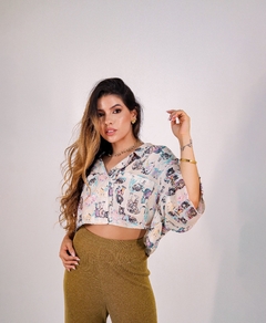 CAMISA CROPPED TIGRES