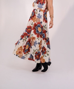 VESTIDO ALCINHA FLORAL FUNDO OFF - comprar online