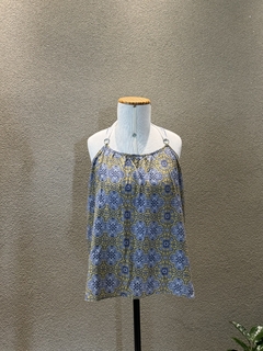 BLUSA ESTAMPA AZULEJO PORTUGUES