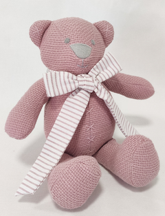 Urso Pequeno Rosê Textura Listra - loja online