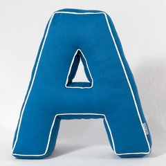 Almofada Letra A Azul na internet