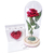 Rosa Pequeno Príncipe Vermelha com Cartão 3D