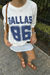 T-shirt oversized dallas 86 na internet