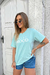 T-shirt relax mood azul candy