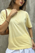 T-shirt basic amarelo candy