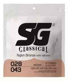 Sg Encordado Clasica Silverplated Medium 65/35