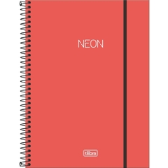 Caderno espiral univ. capa plástica 80 fls - Neon - Royal Book