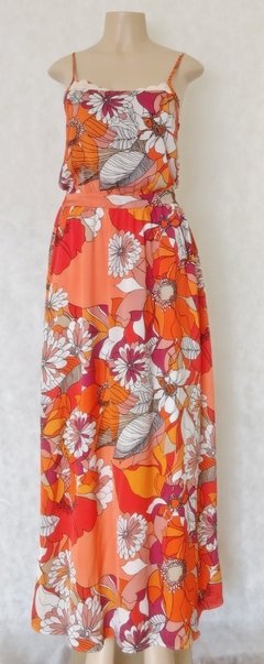 Vestido Longo Estampa Floral - loja online