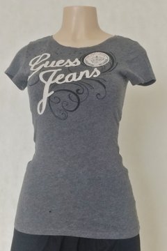 Camiseta Mescla Com Estampa - Guess