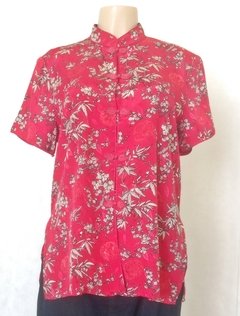 Blusa Kimono Estampada Meifu