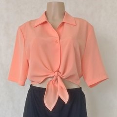 Camisa Cropped Com Amarração