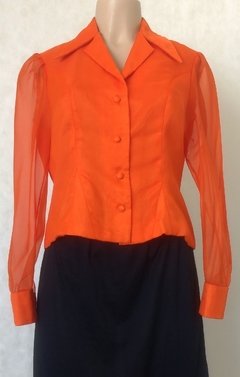 Camisa Laranja Com Transparencia