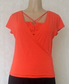 Blusa Laranja Com Argola - LUBY