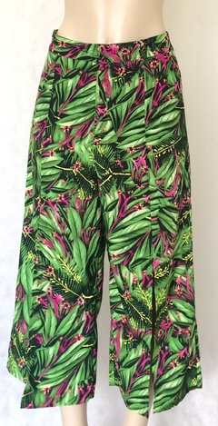 Calça Estampa Floral Pantacourt - Get One