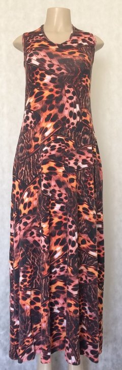 Vestido Malha Animal Print