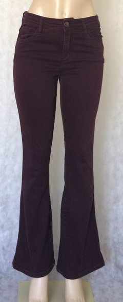 Calça Sarja Flare Bordo - Patricia Foster