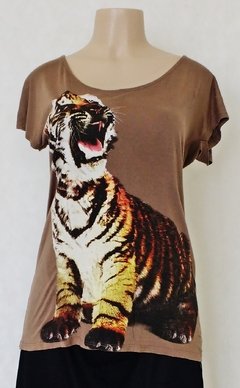 Blusa Estampa Animal Print M - MISTER C GIRLS