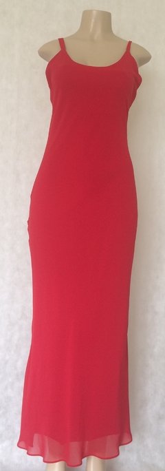 Vestido Vermelho Longo - Material