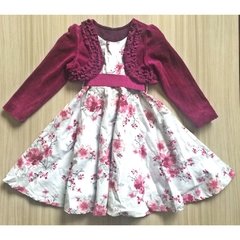 Vestido Estampa Floral Com Bolero - Bonacina E Galdino