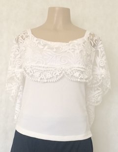 Blusa Branca De Renda - Mmspecial