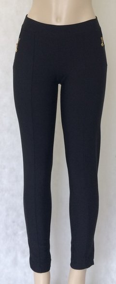 Calça Legging Com Ziper